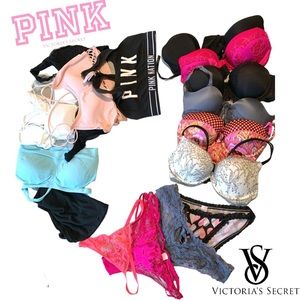Lot of Victoria’s Secret, PINK and more underwear, panties, bras and lingerie